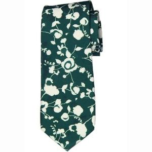 NEW Cole Haan Tie Floral Green White Men's